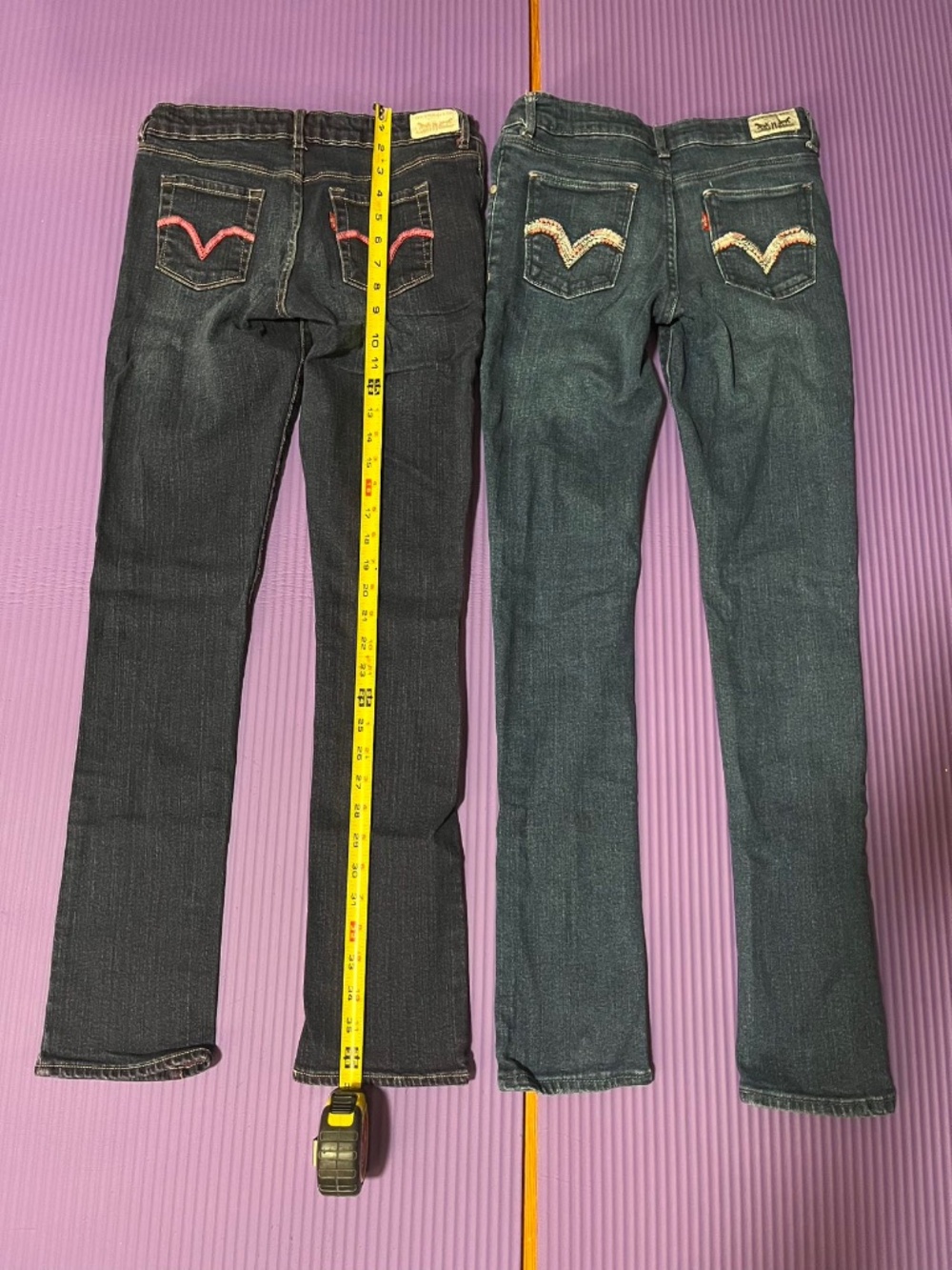 Jeans two pairs straight leg